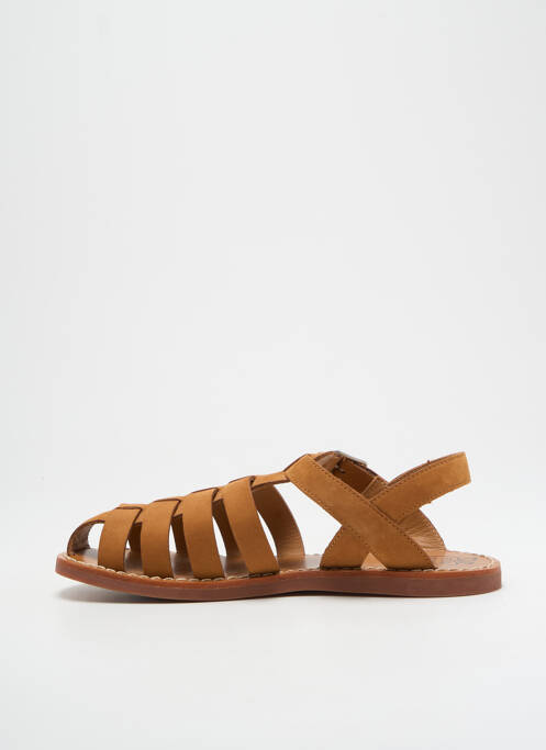 Spartiates marron POM D'API pour garçon