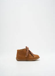 Bottillons fermeture lacets bout rond marron POM D'API garcon