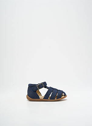 Sandales/nu pieds bout rond bout rond bleu POM D'API garcon