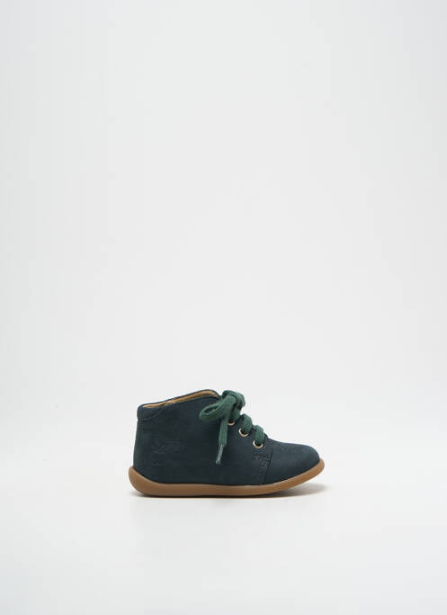 Bottillons nubuck bout rond vert POM D'API garcon