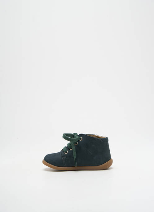 Bottillons nubuck bout rond vert POM D'API garcon