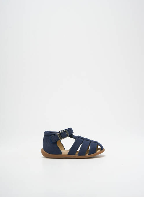 Sandales/nu pieds bout rond bout rond bleu POM D'API garcon