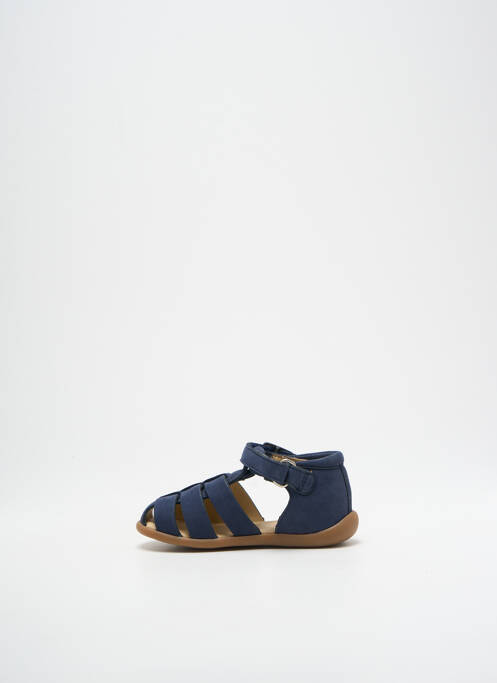 Sandales/nu pieds bout rond bout rond bleu POM D'API garcon