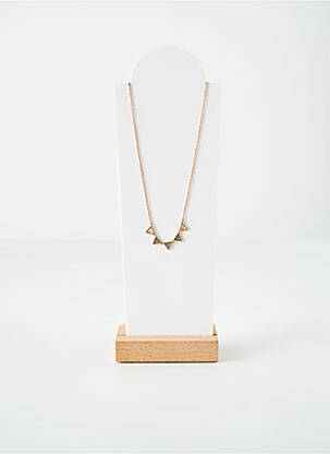 Collier matériaux plaqué or or THABORA femme