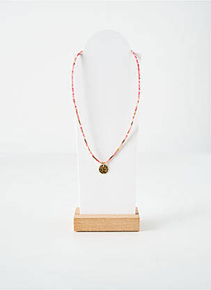Collier ornement perles rose ROBBEZ MASSON femme