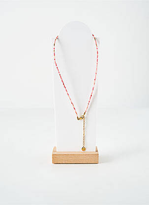 Collier ornement perles rose ROBBEZ MASSON femme