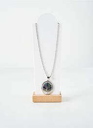 Collier imprimé argent THABORA femme