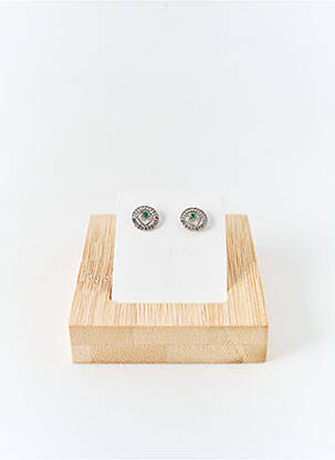 Boucles d’oreilles ornement pierre argent THABORA femme