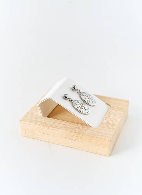 Boucles d’oreilles argent THABORA femme