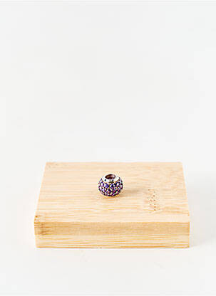 Pendentif ornement oxyde de zirconium violet THABORA femme