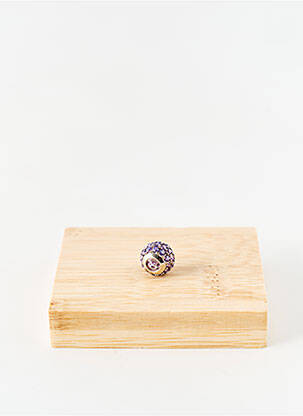 Pendentif ornement oxyde de zirconium violet THABORA femme