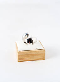 Bague matériaux métal argent ROBBEZ MASSON femme