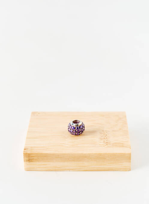 Pendentif ornement oxyde de zirconium violet THABORA femme