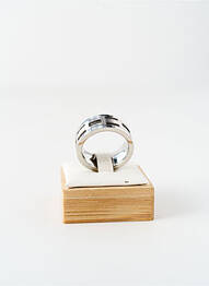Bague matériaux métal argent ROBBEZ MASSON homme