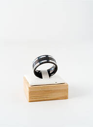Bague matériaux métal noir ROBBEZ MASSON homme