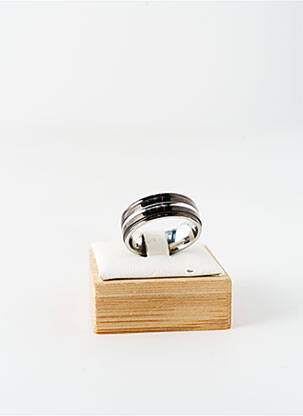 Bague matériaux métal noir ROBBEZ MASSON homme