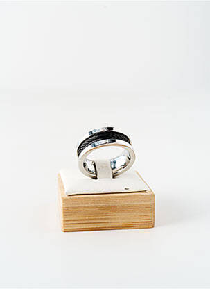 Bague matériaux métal noir ROBBEZ MASSON homme