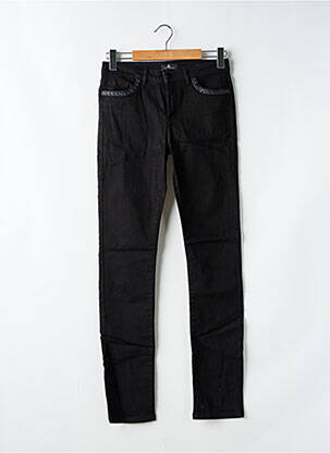 Pantalon slim stretch taille normale noir ONE STEP femme