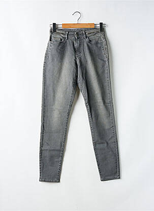 Jeans coupe slim stretch taille normale gris ONE STEP femme