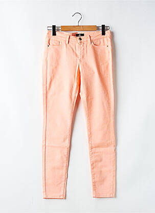 Pantalon slim stretch taille normale orange ONE STEP femme