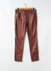 Pantalon slim marron ONE STEP pour femme seconde vue