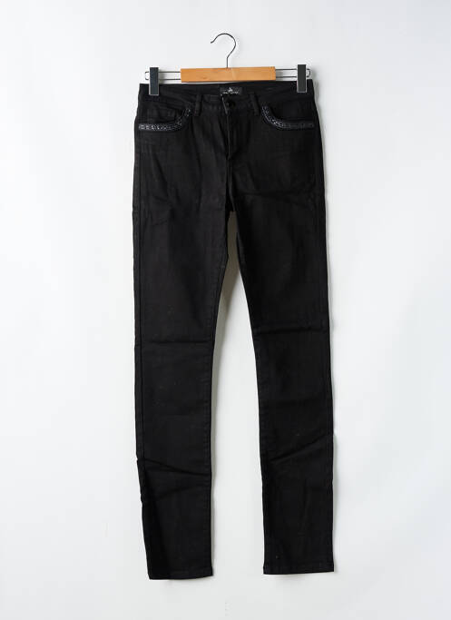 Pantalon slim stretch taille normale noir ONE STEP femme