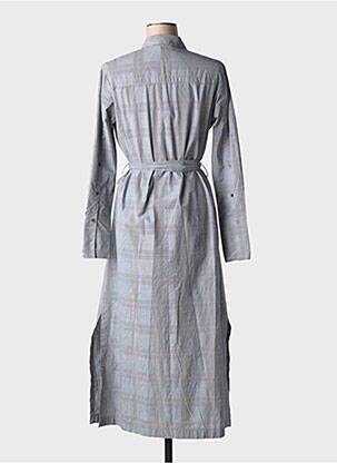 Robe longue manches longues manches longues gris HANA SAN femme