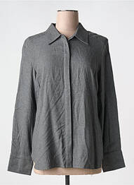 Chemisier coupe droite manches longues gris HANA SAN femme