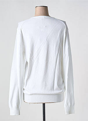 Pull col v manches longues blanc WE FASHION femme