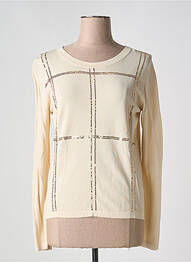 T-shirt manches longues manches longues beige CHRISTINA femme