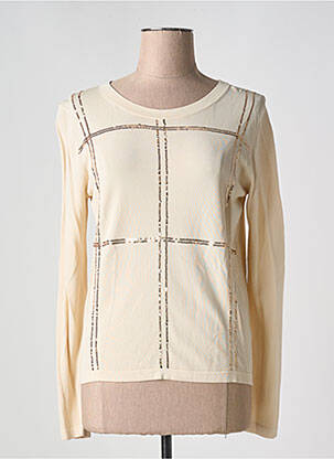 T-shirt manches longues manches longues beige CHRISTINA femme