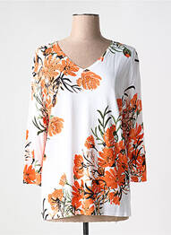 T-shirt manches longues manches longues blanc PAPAREIL femme