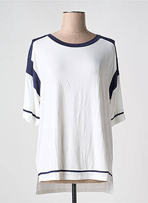 T-shirt coupe droite manches courtes blanc MARINA V femme