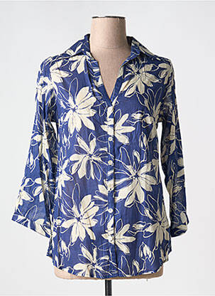 Chemisier bleu PALME pour femme