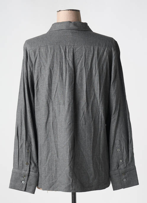 Chemisier coupe droite manches longues gris HANA SAN femme