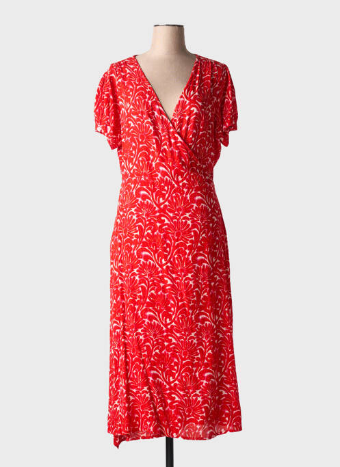Robe mi-longue rouge AGATHE & LOUISE pour femme