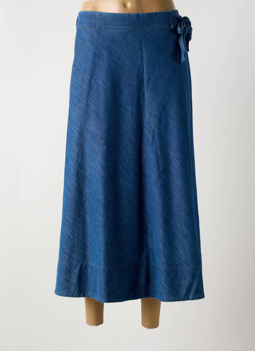 Jupe longue bleu HANA SAN pour femme