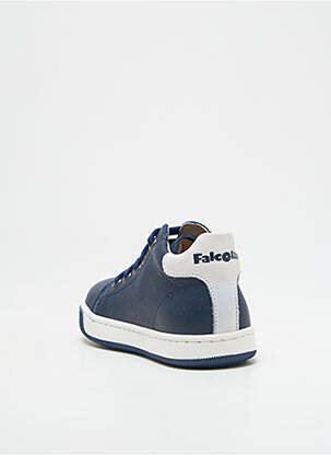 Baskets fermeture lacets bout rond bleu FALCOTTO garçon