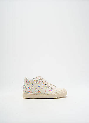 Baskets impression bout rond beige FALCOTTO fille