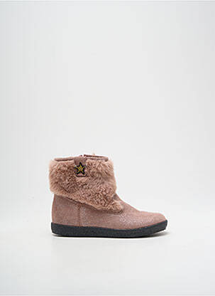 Bottines/boots nubuck bout rond rose FALCOTTO fille