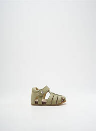 Sandales/nu pieds matière lisse bout rond vert FALCOTTO garcon
