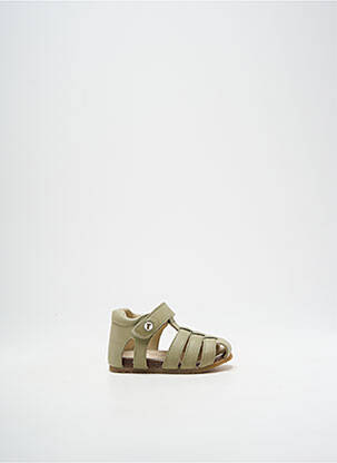Sandales/nu pieds matière lisse bout rond vert FALCOTTO garcon