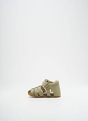 Sandales/nu pieds matière lisse bout rond vert FALCOTTO garcon