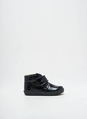 Bottines/boots matière lisse bout rond noir FALCOTTO fille