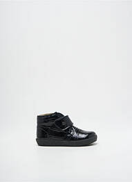 Bottines/boots matière lisse bout rond noir FALCOTTO fille