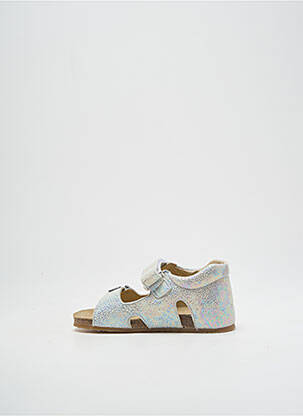Sandales/nu pieds impression bout ouvert argent FALCOTTO fille