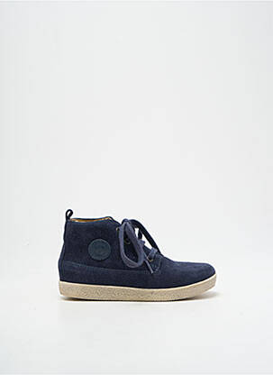 Bottines/boots nubuck bout rond bleu FALCOTTO garcon