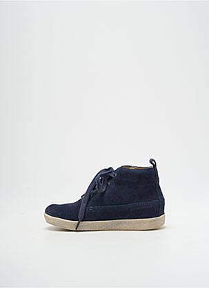 Bottines/boots nubuck bout rond bleu FALCOTTO garcon