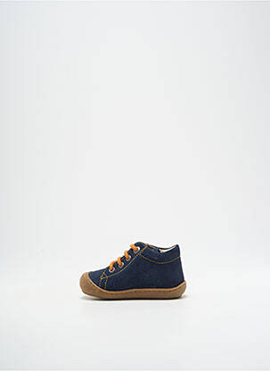 Bottillons nubuck bout rond bleu NATURINO garçon