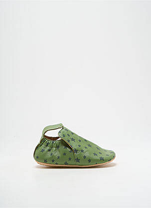 Chaussons/pantoufles impression bout rond vert EASY PEASY enfant